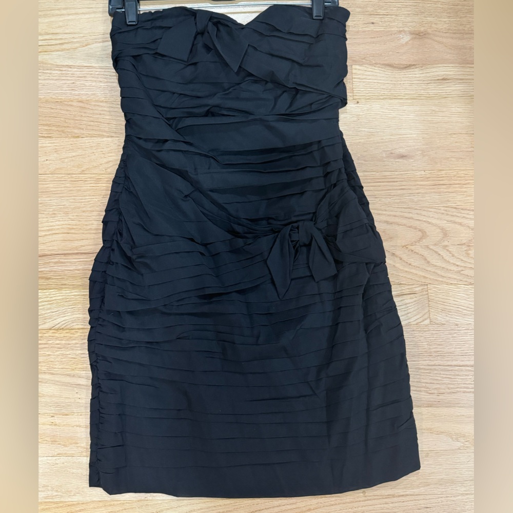 Express strapless mini black dress